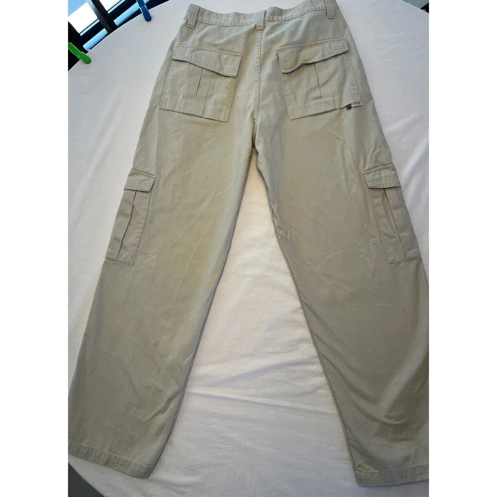 Levis Silver Tab Khaki Cargo Pants Mens Size 33x34 Relaxed Fit 90s Retro‎